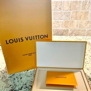 Louis Vuitton bag and gift card box